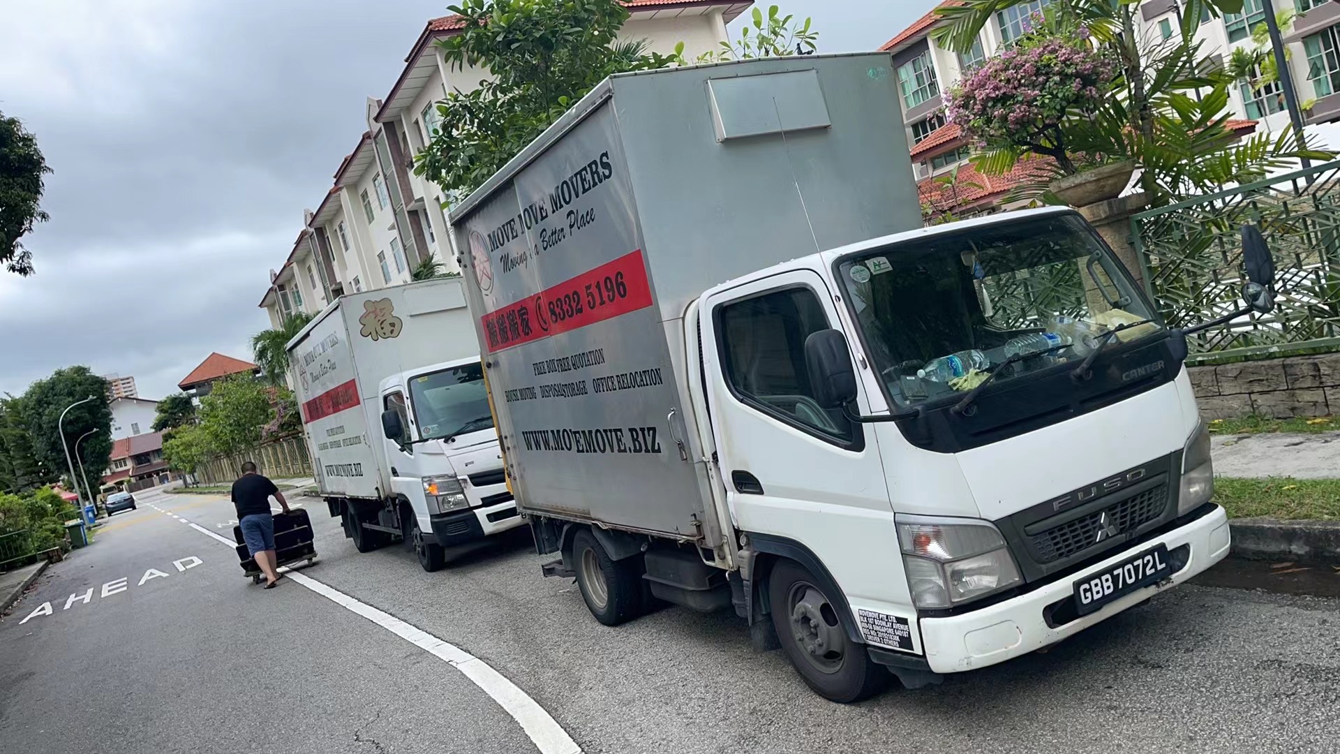 House moving service in city area