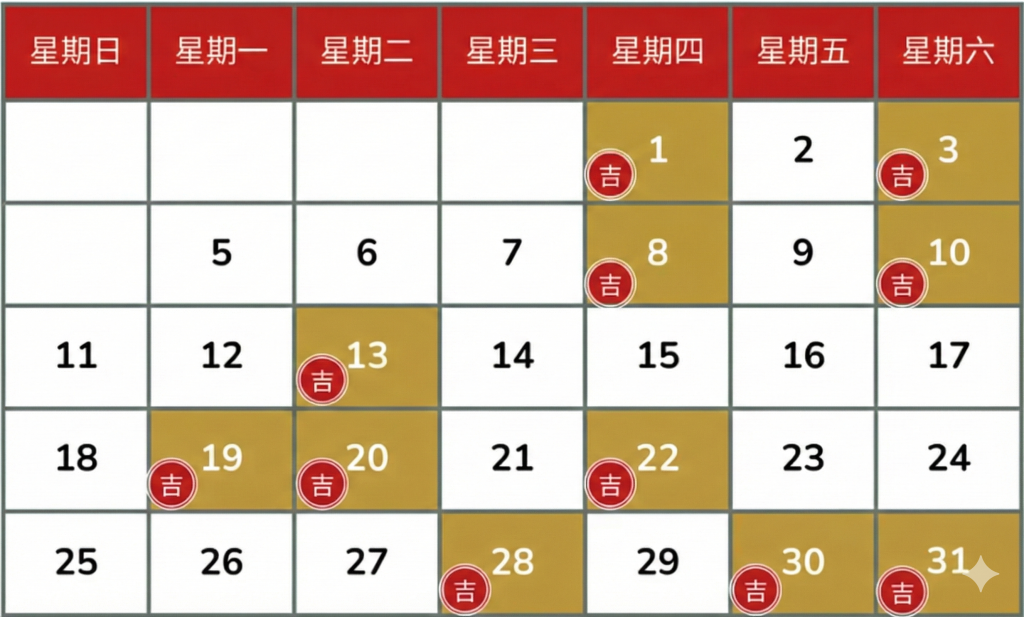 2026 January auspicious moving date