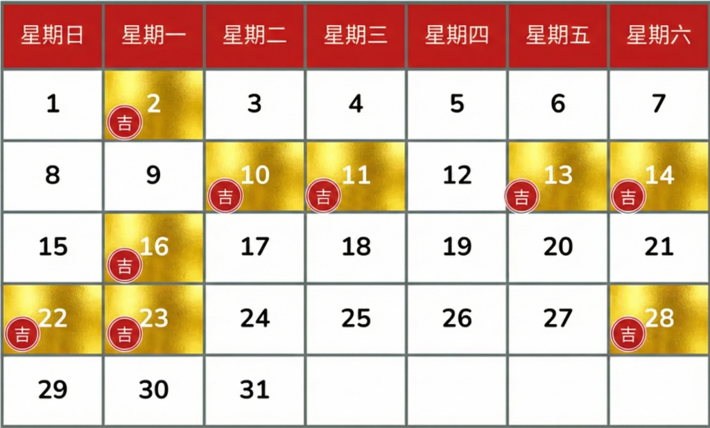 2026 March auspicious moving date