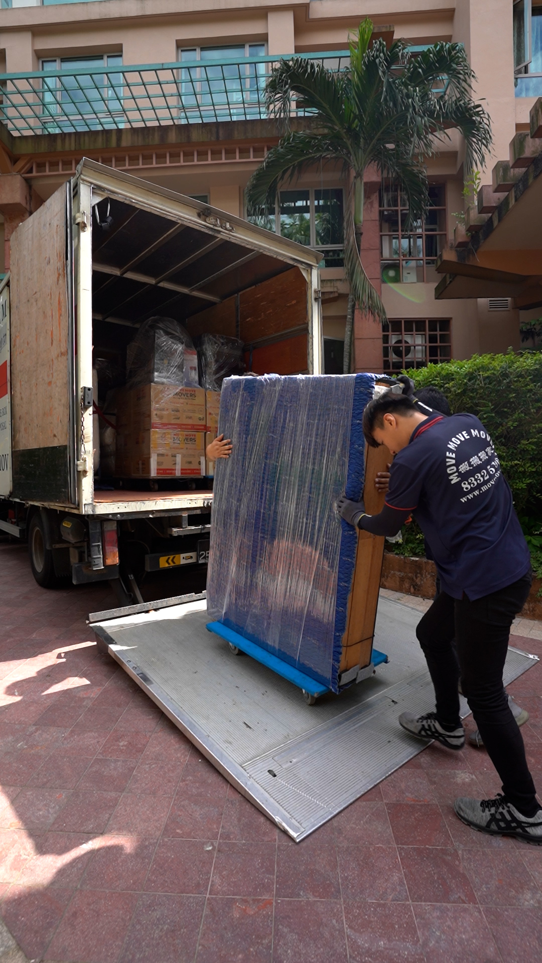 Commercial moving and disposal support for a Singapore office site